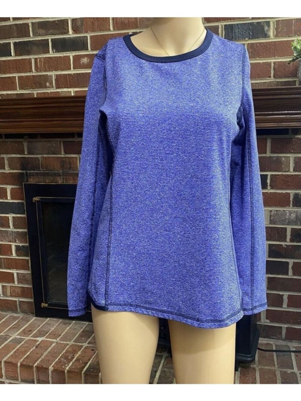 Tek Gear Element Series Shirt Womens Size S Top Long Sleeve Purple Gym Workout